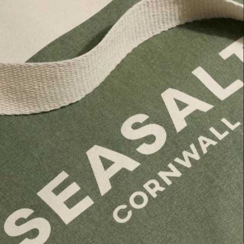 Seasalt Cornwall Canvas Tote Bag - Half Logo Cypress image number 1
